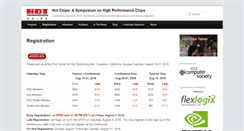 Desktop Screenshot of hotchips.org