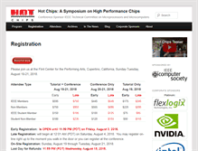 Tablet Screenshot of hotchips.org